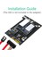 Sürüm 2'si 1 Arada Msata / M.2 Ngff Ssd'yi LED Göstergeli Çift Sata3 6gbps Dönüştürücü Adaptör Kartına Yükseltme (Yurt Dışından) 4