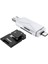 3'ü 1 Arada Otg Mikro Sd Kart Okuyucu USB 2.0 Tip C, USB Mikro Sd Adaptörü Için Flash Sürücü Akıllı Bellek Kartı Okuyucu (Yurt Dışından) 3