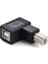 USB 2.0 Tip B Baskı Bağlantı Noktası Adaptörü Dönüştürücü 90 Derece Sağ Açı Fiş Genişletici Jack Erkek Kadın Yazıcı Tarayıcı Için (Yurt Dışından) 2