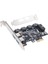 5 Gbps Ultra Yüksek Hızlı 19PIN Pci-E Kart 2 Bağlantı Noktalı Pcie'den Usb3.0'a 19PIN + Masaüstü Bilgisayarlar Için Öne Monte Genişletme Kartı (Yurt Dışından) 3