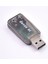 USB Ses Kartı Harici Ses Kartı USB 3.5mm Stereo Ses Adaptörü Için Win 7 8 Android Hoparlör Dizüstü Bilgisayar Kulaklığı Kahverengi (Yurt Dışından) 3