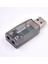 USB Ses Kartı Harici Ses Kartı USB 3.5mm Stereo Ses Adaptörü Için Win 7 8 Android Hoparlör Dizüstü Bilgisayar Kulaklığı Kahverengi (Yurt Dışından) 5