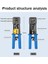 Çok Fonksiyonlu RJ45 Crimper Ağ Aracı Pense 6p 8p Kablo Ethernet Ağ Crimper Kesici Striptizci Pense Seti (Yurt Dışından) 2