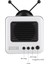 Mini Kablosuz Hoparlör Retro Bluetooth Hoparlör Tv Modelleme Kablosuz Mini Müzik Çalar ve Cep Telefonu Braketi (Yurt Dışından) 2