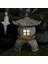 Japon Tarzı Avlu Reçine Lamba Yapay Taş Güneş Fener Dekorasyon Villa Bahçe Için Peyzaj Işık, B (Yurt Dışından) 5