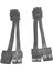 RTX4090 RTX4080 12VHPWR Güç Kaynağı Adaptörü Uzatma Kablosu 12+4 Grafik Kartı Kablosu 2X8PIN Adaptör Kablosu B (Yurt Dışından) 5