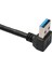 USB 3.0 Dik Açı 90 Derece Uzatma Kablosu Erkek - Dişi Adaptör Kablosu, 20CM (Yurt Dışından) 3