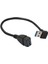 USB 3.0 Dik Açı 90 Derece Uzatma Kablosu Erkek - Dişi Adaptör Kablosu, 20CM (Yurt Dışından) 4