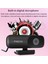 C90 Bilgisayar Kamerası 1080P Otomatik Odaklama Ev Ofis USB Sürücüsüz Dahili Mikrofon Canlı Öğretim Web Kamerası Siyah (Yurt Dışından) 3