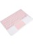 Android Tablet Pc Dizüstü Bilgisayar Için Dokunmatik Yüzey Klavye 10 Inç Evrensel Taşınabilir Renkli Kablosuz Bluetooth Klavye (Pembe) (Yurt Dışından) 1