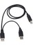 Yazıcı ve Tarayıcı ve Harici Sabit Disk Sürücüsü Için Çift USB 2.0 Erkek - Standart B Erkek Y Kablosu 80CM (Yurt Dışından) 3