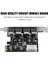 Pcı-E Adaptör Kartı Pcı Express - 4xusb3.0 Büyük 4pin Grafik Kartı Güç Kablosu Genişletme Kartı (Yurt Dışından) 4