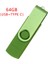 Flash Disk, Oksitlenmiş Klips (Usb+Tip C) 3.0 64GB Flash Bellek U Disk, Android Cihaz/pc/tablet/(Yeşil) (Yurt Dışından) 5