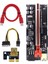 Pcıe 1x Ila 16X Adaptör Kartı 009S Artı Grafik Kartı Uzatma Kablosu 3 Arayüz Usb3.0 Adaptör Panosu Btc Madenci Kırmızı (Yurt Dışından) 1