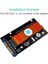 Ek Kartlar M.2 Ssd'den U2 Adaptörüne Nvme M.2 SSD U2 Kart Anahtarı Glod Soğutuculu M (Yurt Dışından) 4