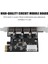 4 Port Pcı-E - USB 3.0 Hub Pcı Express Genişletme Kartı Adaptörü Usb3.0 Yüksek Hızlı 5 Gbps Denetleyici Pcı-E 4x Adaptör Kartı (Yurt Dışından) 4