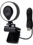 W20 Dolgu Işığı Kamerası 2k Hd Dahili Mikrofon Otomatik Odaklama USB Bilgisayar Dolgu Işığı Ağ Güzellik Canlı Kamera (Yurt Dışından) 1