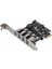 4 Port Usb3.0 Genişletme Kartı 5 Gbps Pci-E Pci Express Adaptör Dönüştürücü Pcie X1 X4 X8 X16 Windows 7/8/8.1/10/xp/vista (Yurt Dışından) 1