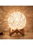 LED Rattan Topu Sabit Kısılabilir 3D Işık Gece Lambası Ay Starlight Masa Yatak Odası Lampu Tidur (Yurt Dışından) 4