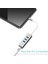 3 USB Bağlantı Noktalı Usb-C - Ethernet Adaptörü, RJ45 Ethernet Ağı ile C Tipi Hub Multiport 4'ü Bir Arada (A, Gümüş) (Yurt Dışından) 2