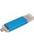 64 GB Renkli Metal Kasa USB 3.0 Flash Sürücü Otg Pendrive Mikro－usb Sopa Harici Depolama Memory Stick Android Mavi (Yurt Dışından) 4