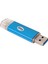 64 GB Renkli Metal Kasa USB 3.0 Flash Sürücü Otg Pendrive Mikro－usb Sopa Harici Depolama Memory Stick Android Mavi (Yurt Dışından) 5