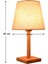 Modern Japon Ahşap Keten Başucu Minimalist Masa Lambası E27 Ac 110V 220V Abd, Ab Tak Öğrenci Yatak Odası Kapalı Kare Taban (Yurt Dışından) 2
