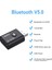 Bluetooth 5.0 Kablosuz Alıcı Aktarım Dongle'ı, Ses Desteği Için 2'si 1 Arada Kablosuz Bluetooth Adaptörü Windows Xp Vista (Yurt Dışından) 3