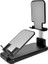 Cep Telefonu Tablet Pc Standı Taşınabilir Masaüstü Çift Pozisyon Katlanır Kaldırma Cep Telefonu Canlı Tablet Standı Siyah (Yurt Dışından) 1