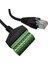RJ45 Ethernet Erkek 8 Pin Av Terminali Vida Adaptörü Dönüştürücü Blok Fiş Kablosu Cctv Kamera Için (2 Paket) (Yurt Dışından) 3