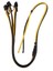 Grafik Kartı Güç Kaynağı Kablosu 1 Ila 3 6p + 2p Madenci Adaptör Kablosu 8pin Gpu Ekran Kartı Tel 10AWG + 16AWG Madencilik Için Kablolar (Yurt Dışından) 1