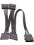 3x Optik Sürücü Bölmesi - 4 Yuvalı 3,5 Inç Sata Sas HDD Kafesi Raf Braketi Sabit Sürücü Tepsisi Adaptörü, Sata 3.0 Kablosu ile C (Yurt Dışından) 4