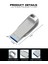 USB Flash Bellek Çubuğu Bellek Kartı 4M-20MB/S USB 2.0 Bellek Çubuğu U Disk Mini Metal Flash SÜRÜCÜ(64G) (Yurt Dışından) 3