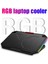 Rgb Dizüstü Soğutucusu 12-17 Inç 5 Fan Oyun Dizüstü Soğutma Pedi Çift USB Bağlantı Noktası Ayarlanabilir Dizüstü Bilgisayar Standı Dilsiz Soğutma Fanı (Yurt Dışından) 2