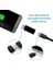 USB Adaptör Tip C Dişi - Mikro USB Erkek Adaptör Desteği Şarj ve Veri Senkronizasyonu Galaxy Için Uyumlu (2'li Paket, Siyah) (Yurt Dışından) 3