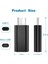USB Adaptör Tip C Dişi - Mikro USB Erkek Adaptör Desteği Şarj ve Veri Senkronizasyonu Galaxy Için Uyumlu (2'li Paket, Siyah) (Yurt Dışından) 4