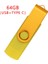 Flash Disk, Oksitlenmiş Klips (Usb+Tip C) 3.0 64GB Flash Bellek U Disk, Android Cihaz/pc/tablet/(Sarı) (Yurt Dışından) 5