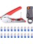 Sıkıştırma Pensesi, Tak Aleti Koaksiyel Kablo Sıyırıcı RG59/RG6 Crimper 20 Parça F-Konnektörlü Koaksiyel Kablo (Yurt Dışından) 1