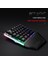 G40 Tek Elle Rgb Mekanik Oyun Klavyesi 35 Tuşlu Mini Oyun Klavyesi Pubg Pc Bilgisayarlar Için Rgb LED Arkadan Aydınlatmalı Klavye (Yurt Dışından) 4