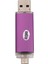 64 GB Renkli Metal Kasa USB 3.0 Flash Sürücü Otg Pendrive Mikro－usb Sopa Harici Depolama Memory Stick Android Için Mor (Yurt Dışından) 3