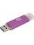 64 GB Renkli Metal Kasa USB 3.0 Flash Sürücü Otg Pendrive Mikro－usb Sopa Harici Depolama Memory Stick Android Için Mor (Yurt Dışından) 4