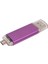 64 GB Renkli Metal Kasa USB 3.0 Flash Sürücü Otg Pendrive Mikro－usb Sopa Harici Depolama Memory Stick Android Için Mor (Yurt Dışından) 5
