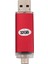 32 GB Renkli Metal Kasa USB 3.0 Flash Sürücü Otg Pendrive Mikro－usb Sopa Harici Depolama Memory Stick Android Kırmızı (Yurt Dışından) 2
