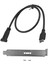 50CM USB 3.1 Ön Panel Başlık Tip-E - Usb-C Tip C Dişi Konnektör Uzatma Kablosu Panel Montaj Vidalı (Yurt Dışından) 2