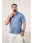 Yakalı ve Cepli Desenli Erkek Regular Fit Klasik T-Shirt 3