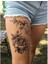 Gerçekci Gül ve Çiçek Geçici Dövme Tattoo 2