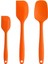 Silikon Spatula Seti - Kauçuk Spatula - 600°F Isıya Dayanıklı Pişirme Kaşığı ve Spatula (Turuncu) (Yurt Dışından) 1