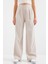 6638 Yüksek Bel Palazzo Pantolon - Bej 4