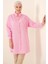 5845 Tesettür Tunik - Pembe 1