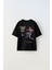 Always On Yazılı Futbol Tasarım Baskılı Siyah Çocuk T-Shirt 1